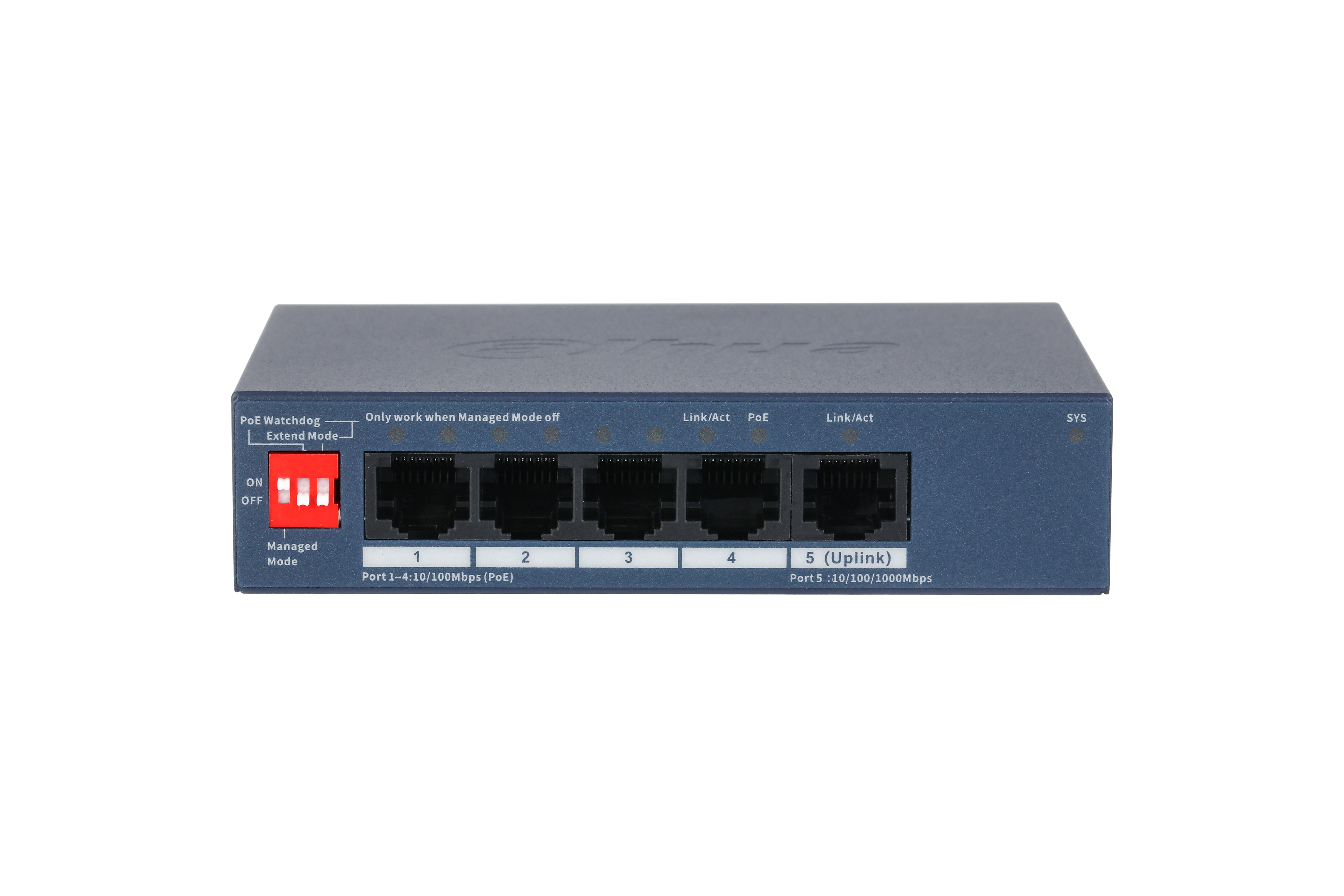 Dahua CS4005-4ET1GT-36 DoLynk Care manageeritav PoE switch 36W
