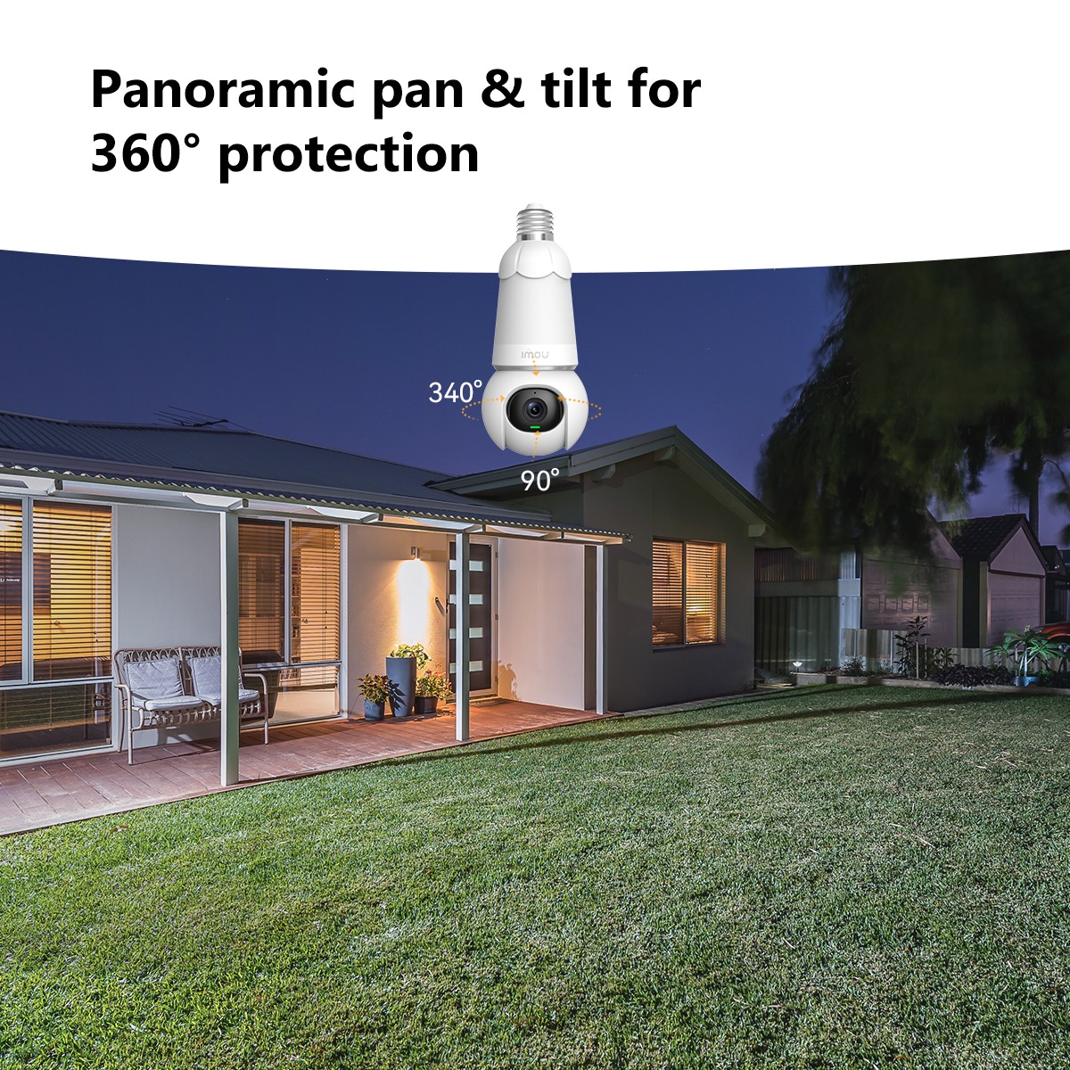 Imou Bulb Cam 5MP juhitav Wi-Fi IP kaamera LED lambiga – pilt 5
