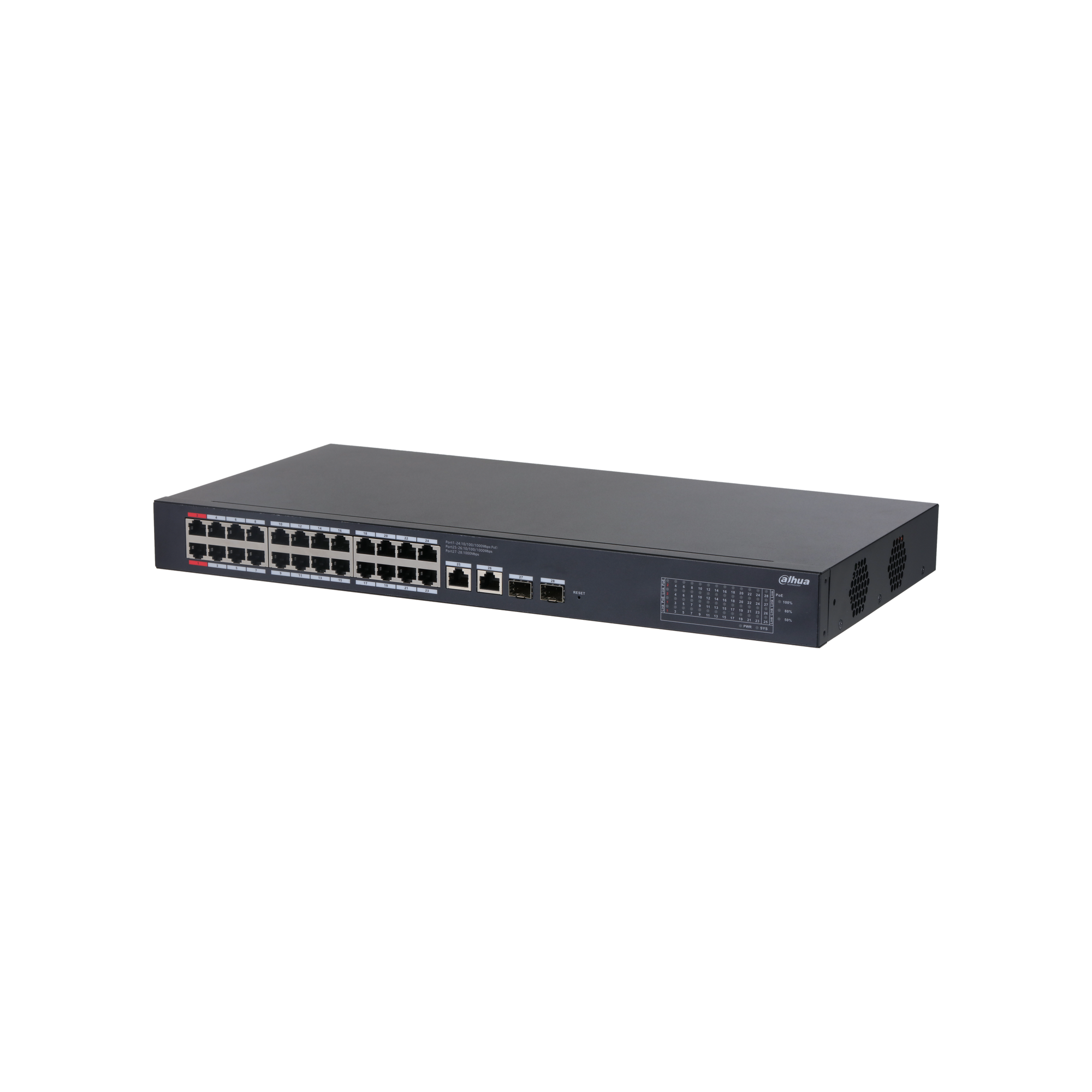 Dahua CS4228-24GT-375 28-Port Cloud Managed Desktop Gigabit Switch with 24-Port PoE