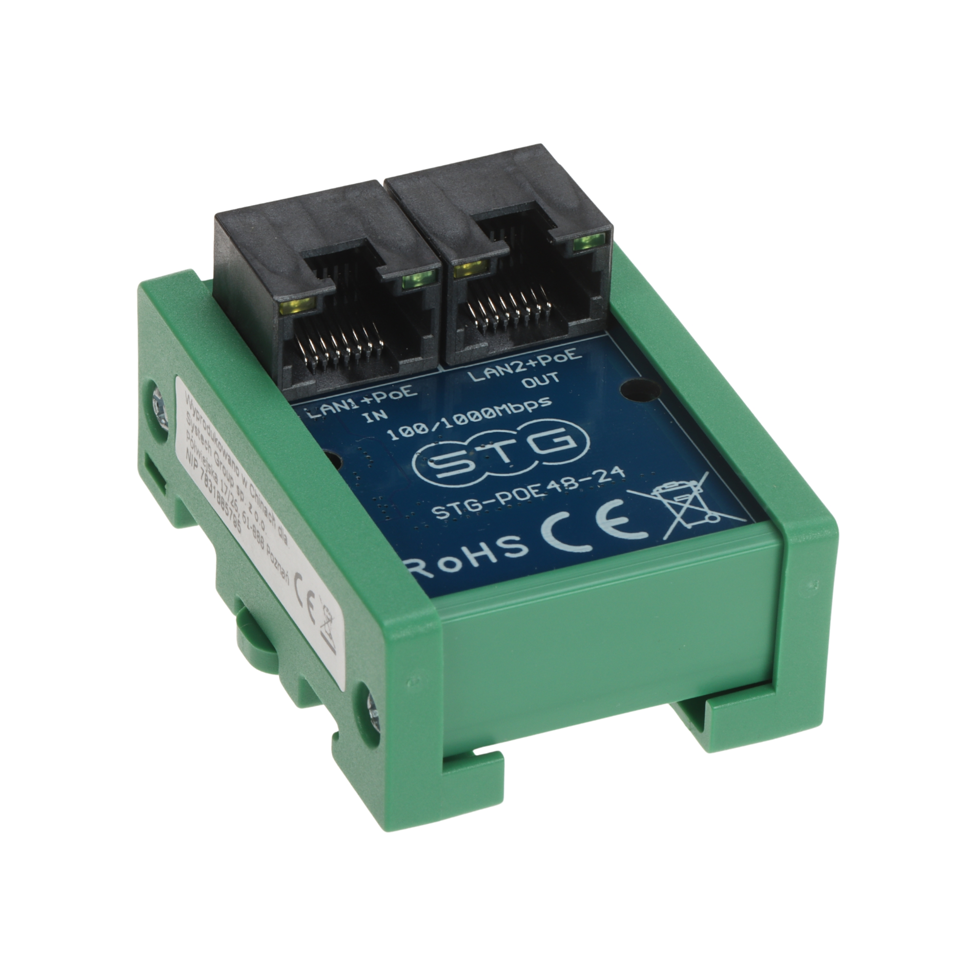 STG-POE48-24 Gigabit PoE konverter