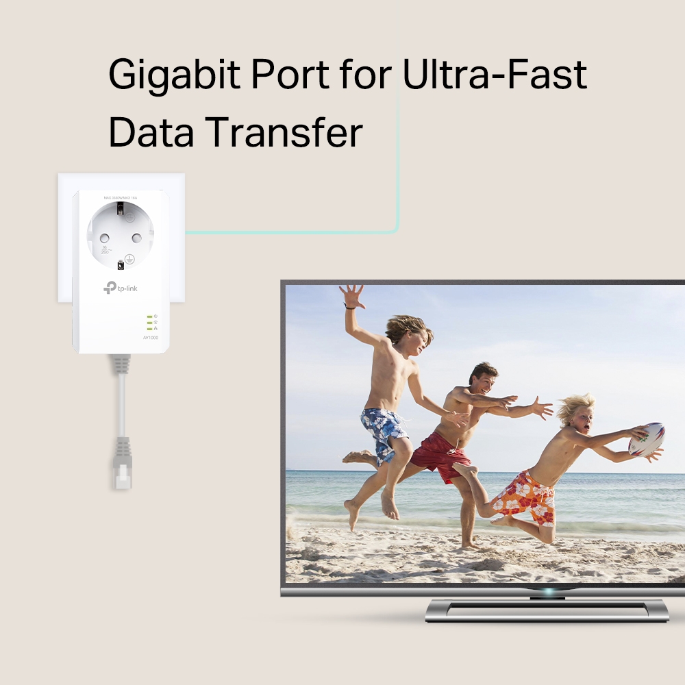 TP-Link TLPA7017P KIT 1000MBPS Powerline Adapteri komplekt (2tk) Ethernet üle elektrivõrgu – pilt 3