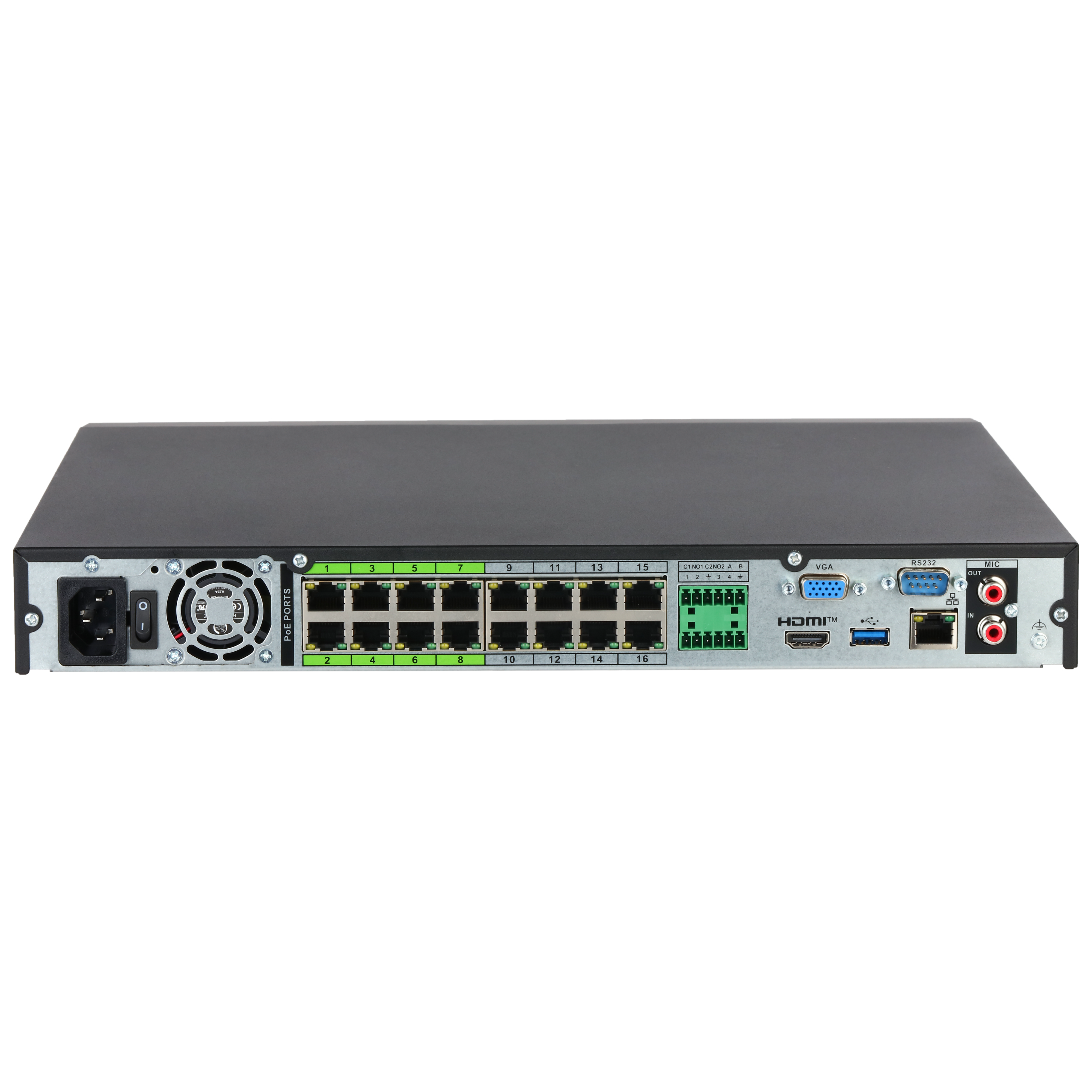 Dahua NVR5216-16P-EI2 16 kanaliga EI2 seeria IP salvesti – pilt 3