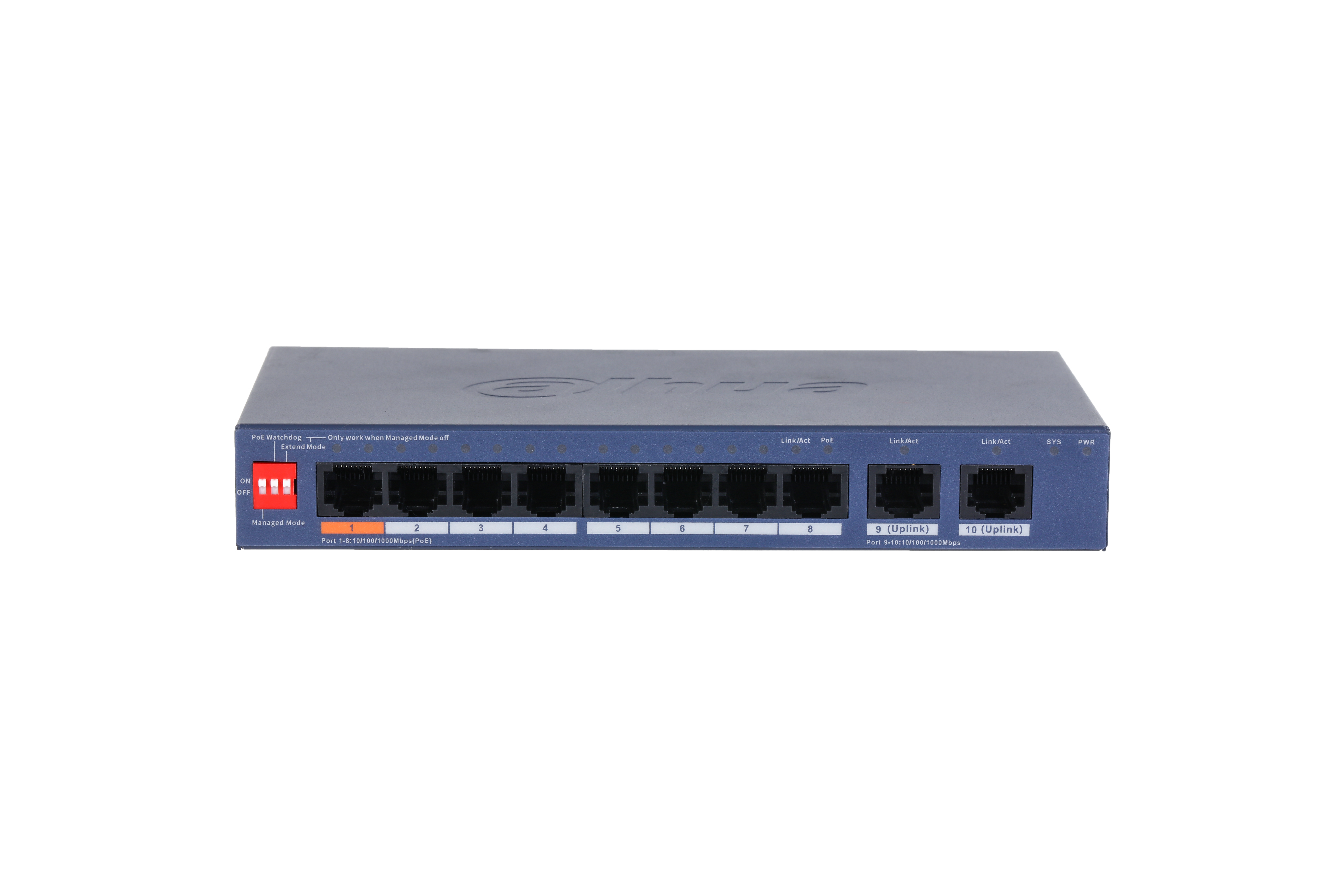 Dahua CS4010-8GT-60 DoLynk Care manageeritav switch 60W