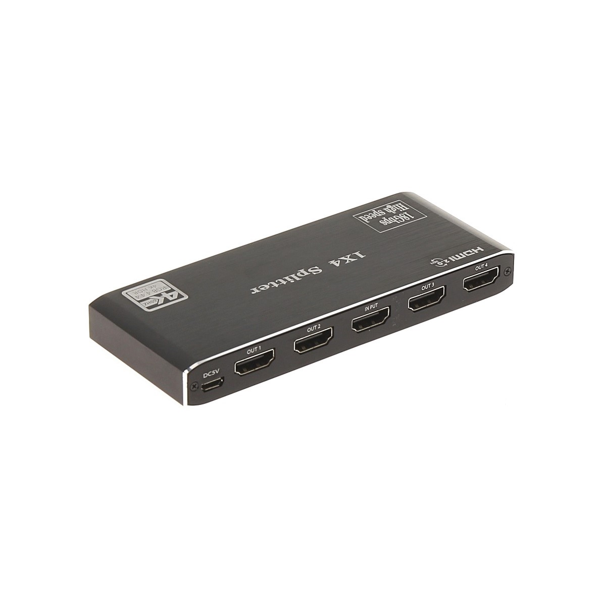 Aktiivne HDMI-SP-1/4-2.0 4K toega HDMI splitter 1in - 4out max in 15m out 25m dip switch reziimid – pilt 2