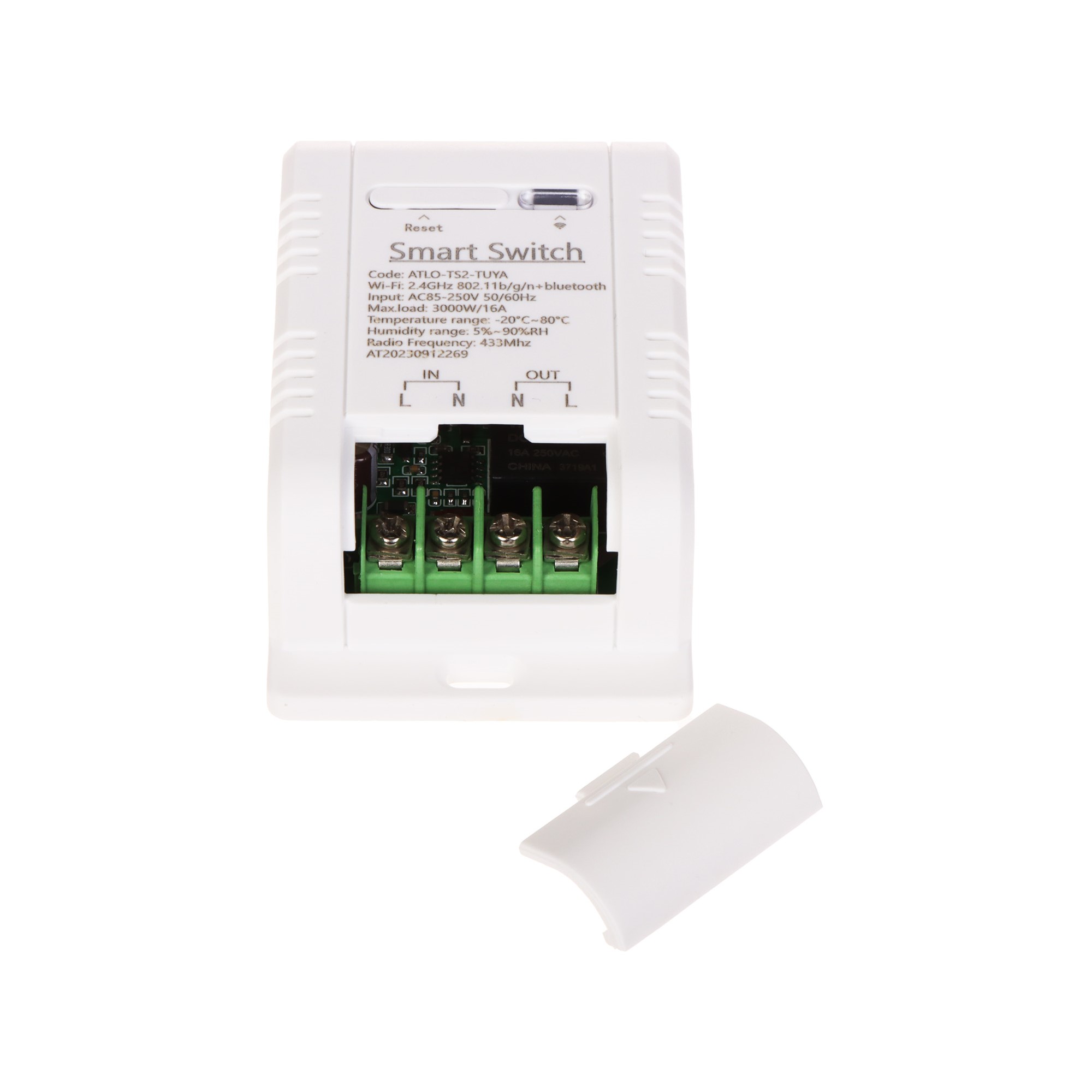 TUYA temperatuuri ja niiskust jälgiv nuti lüliti 16A, Wi-Fi 2.4 GHz 90-250V sisetingimustesse – pilt 3