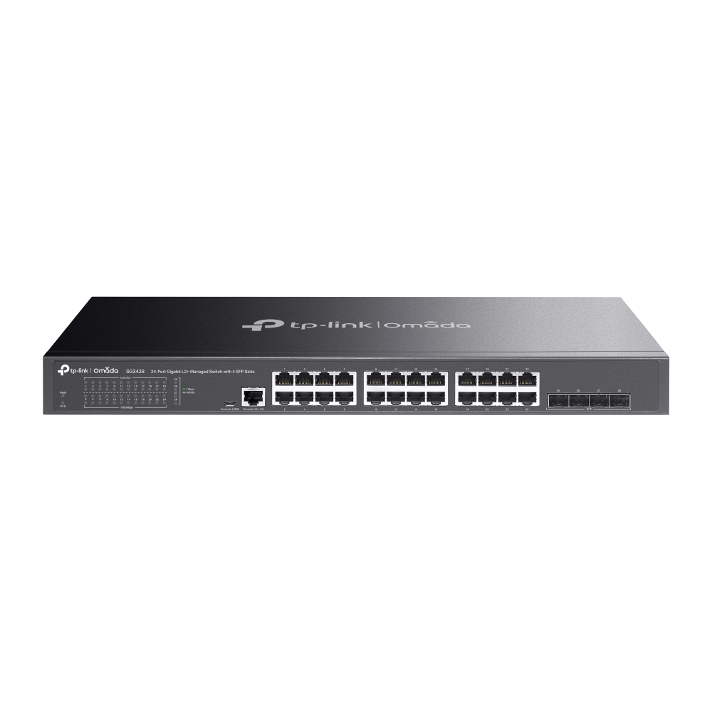 TP-Link TL-SG3428 24× Gigabit RJ45 ports and 4× Gigabit SFP slots