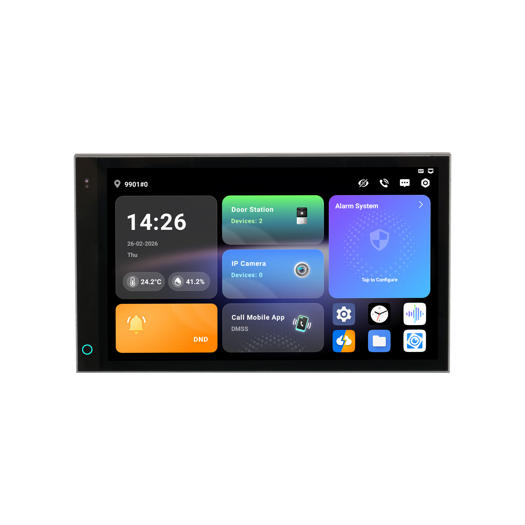 Dahua SCP3024A-B puutetundlik 7" IP monitor