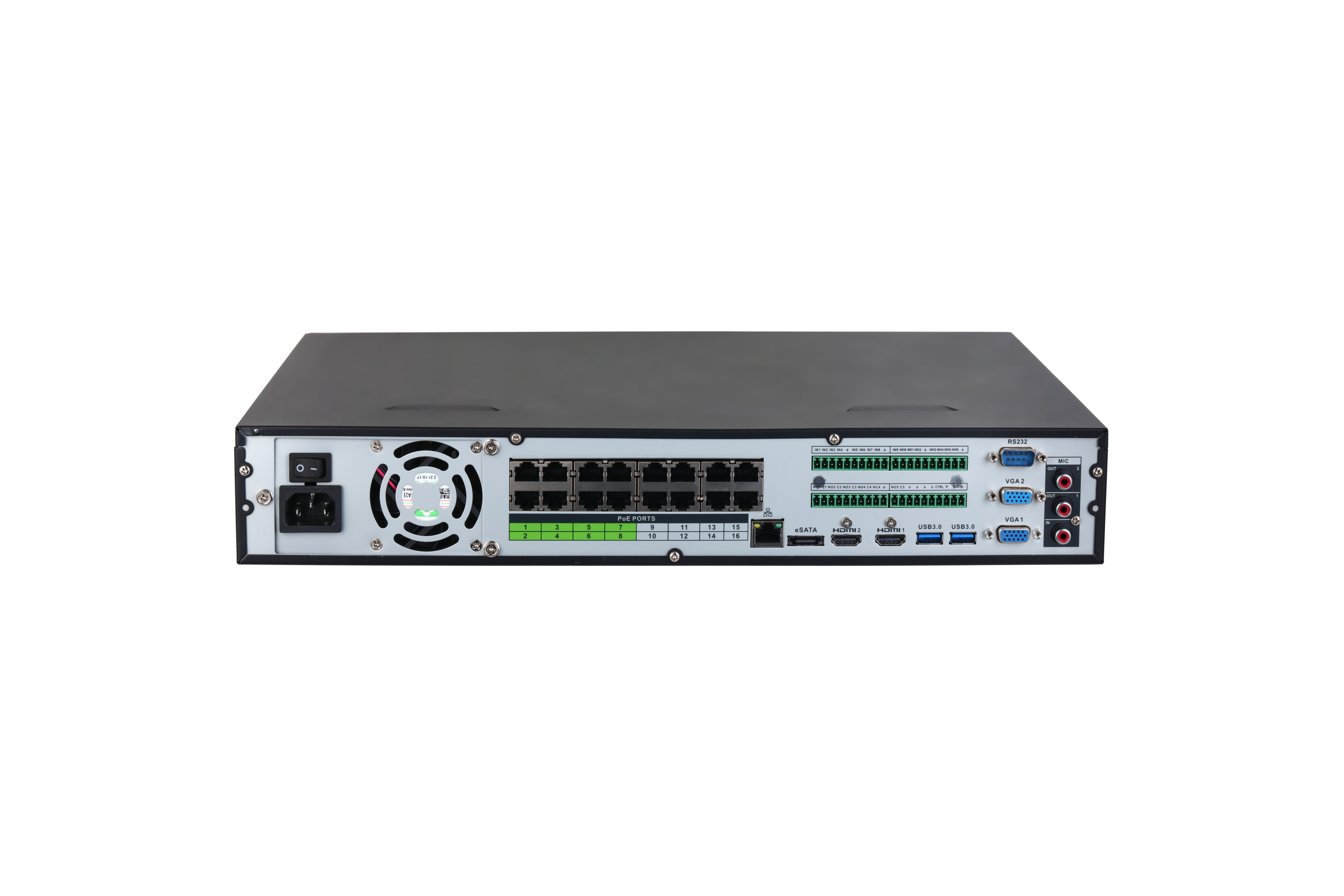 Dahua NVR5432-16P-EI 32 kanaliga EI seeria IP salvesti – pilt 3