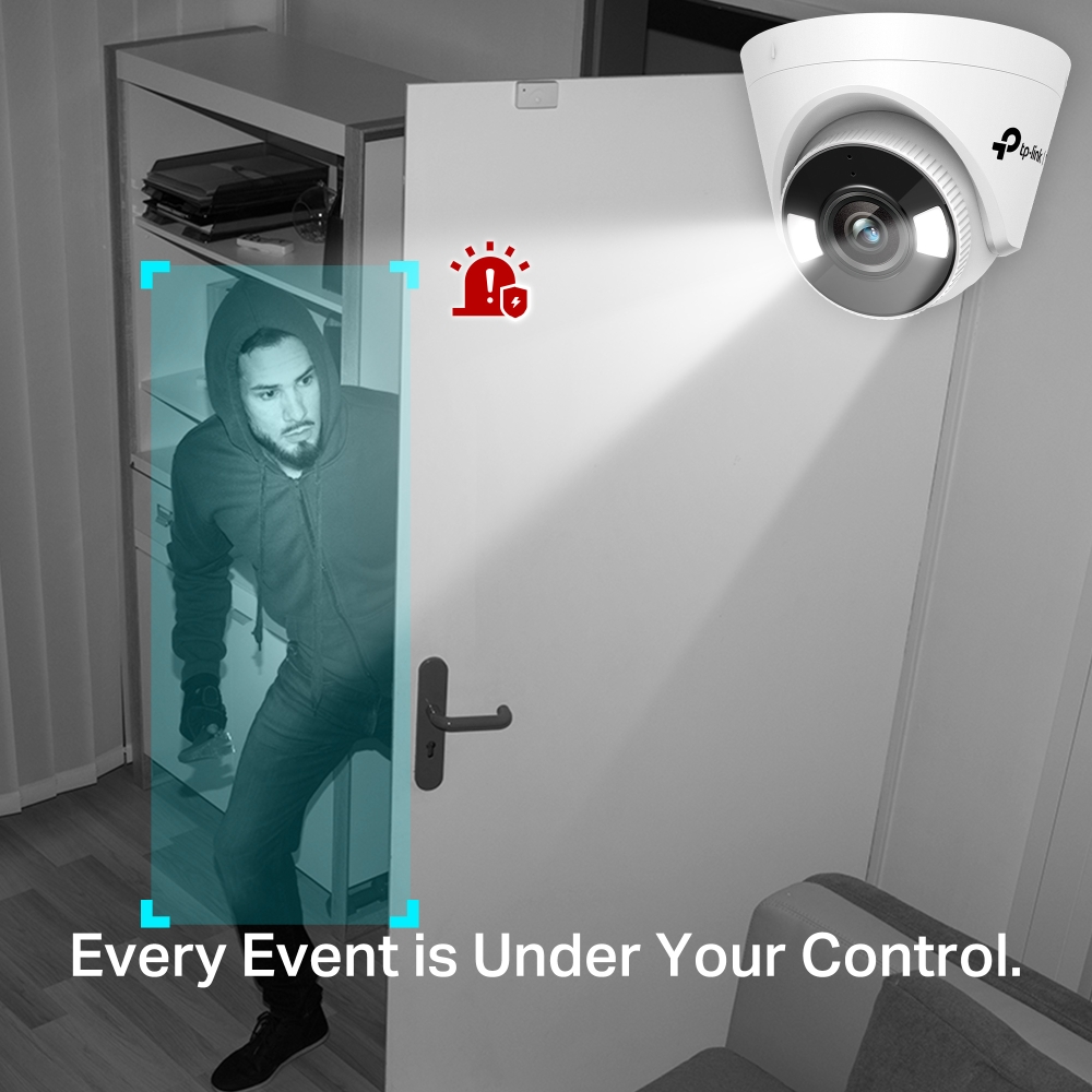 TP-Link VIGI-C440-W 4MP Full-Color Wi-Fi Turret Network Camera 4mm(79°) LED 30m – pilt 6