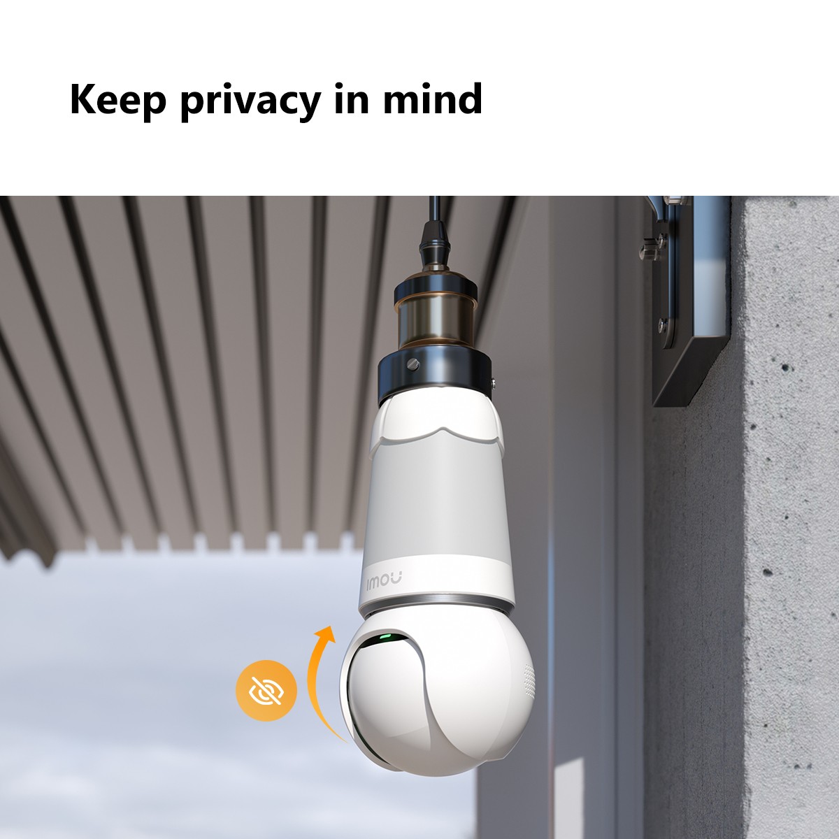 Imou Bulb Cam 5MP juhitav Wi-Fi IP kaamera LED lambiga – pilt 7