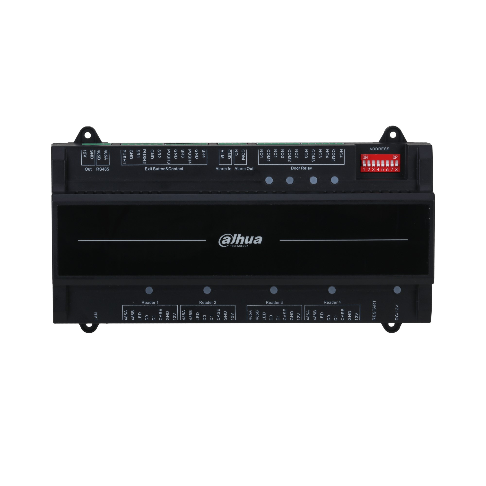Dahua ASC2204B-S läbipääsusüsteemi nelja ukse kontroller üle TCP/IP võrgu