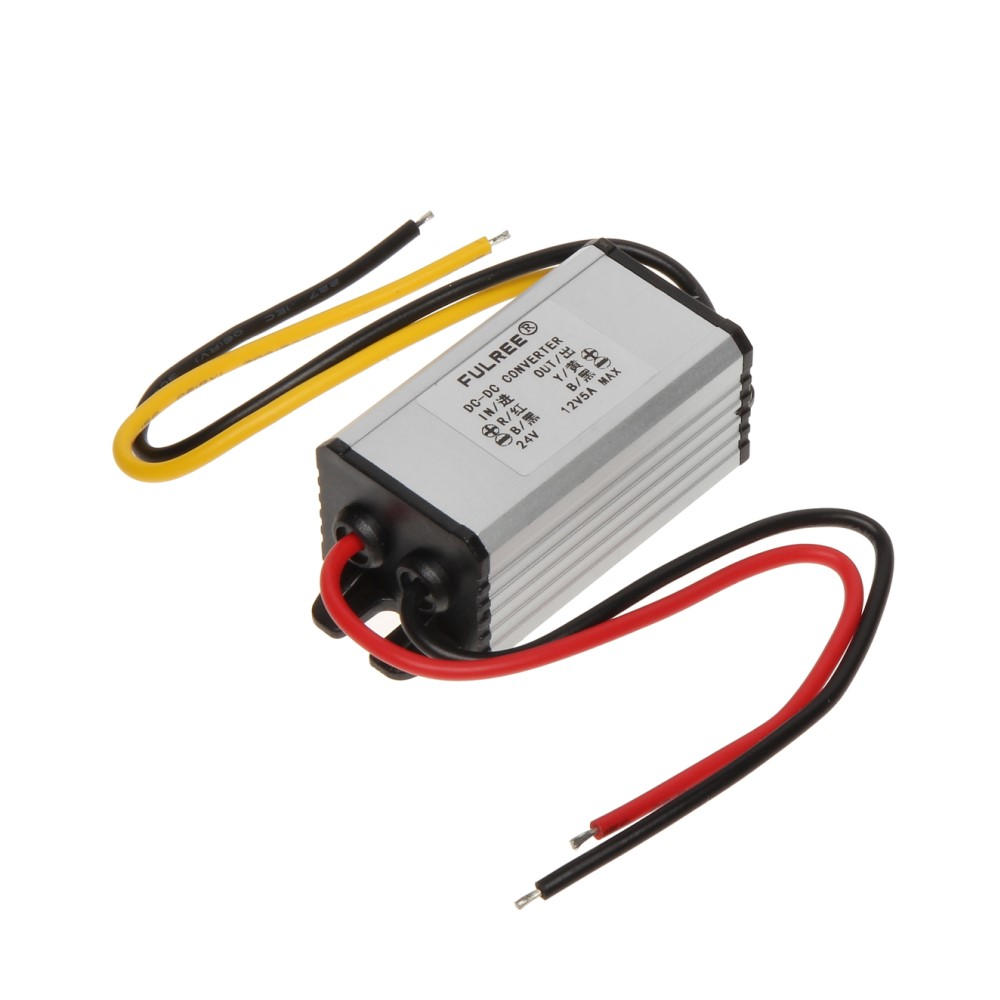 Voltage converter 24 V DC in, 12 V DC out