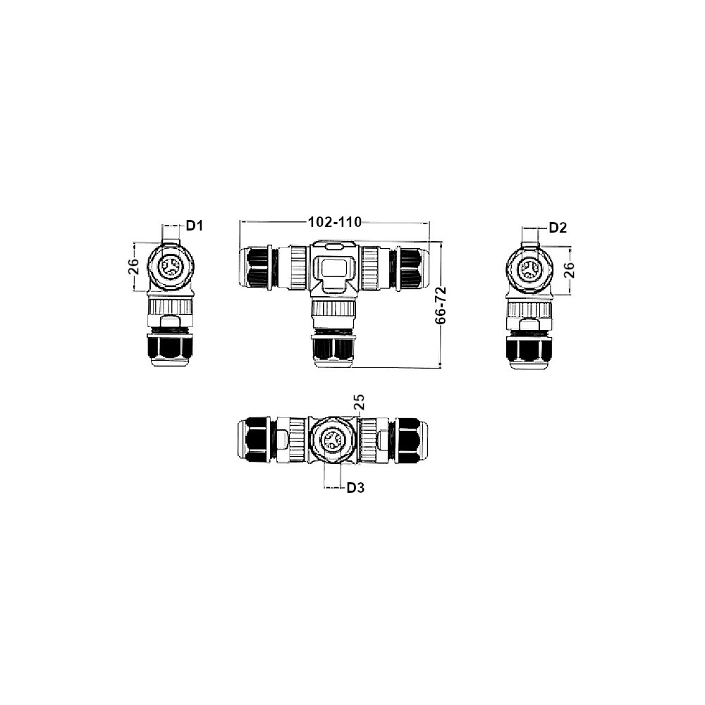 Cable T-connection box – pilt 5
