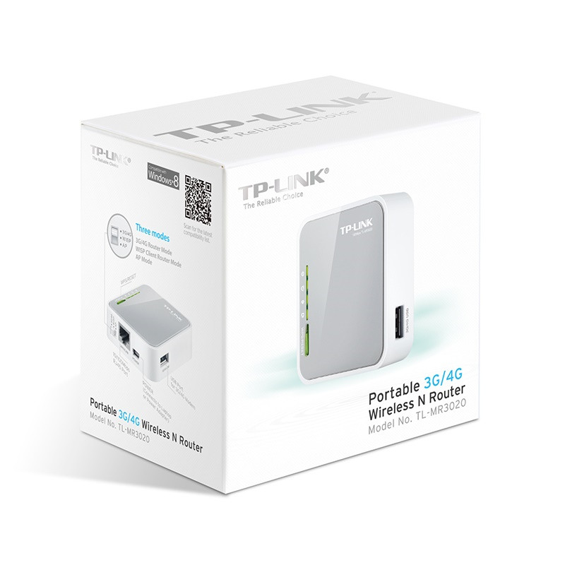 TP-Link TL-MR3020 3G/4G Wireless Portable ruuter 150Mbps – pilt 3