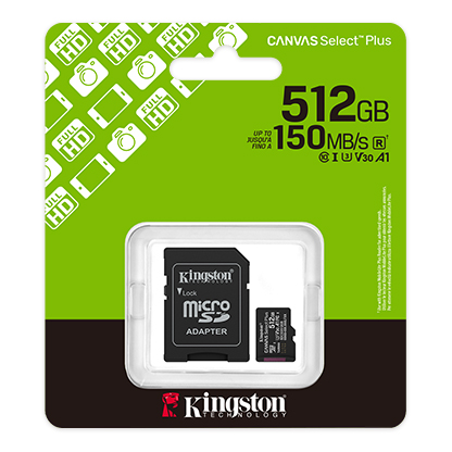 Kingston SDCS3/512GB 512GB microSD mälukaart – pilt 3