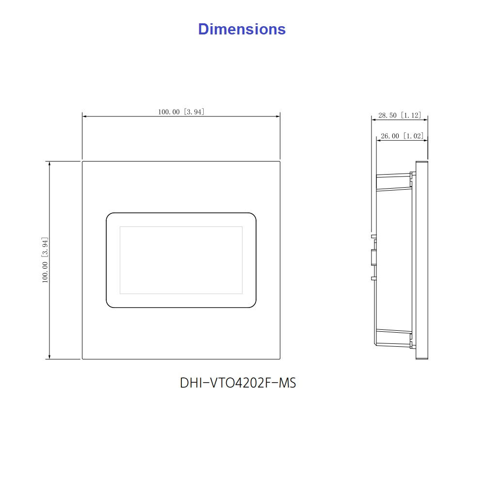 Dahua VTO4202F-MS Display Module for Modular Outdoor Station VTO4202F – pilt 3