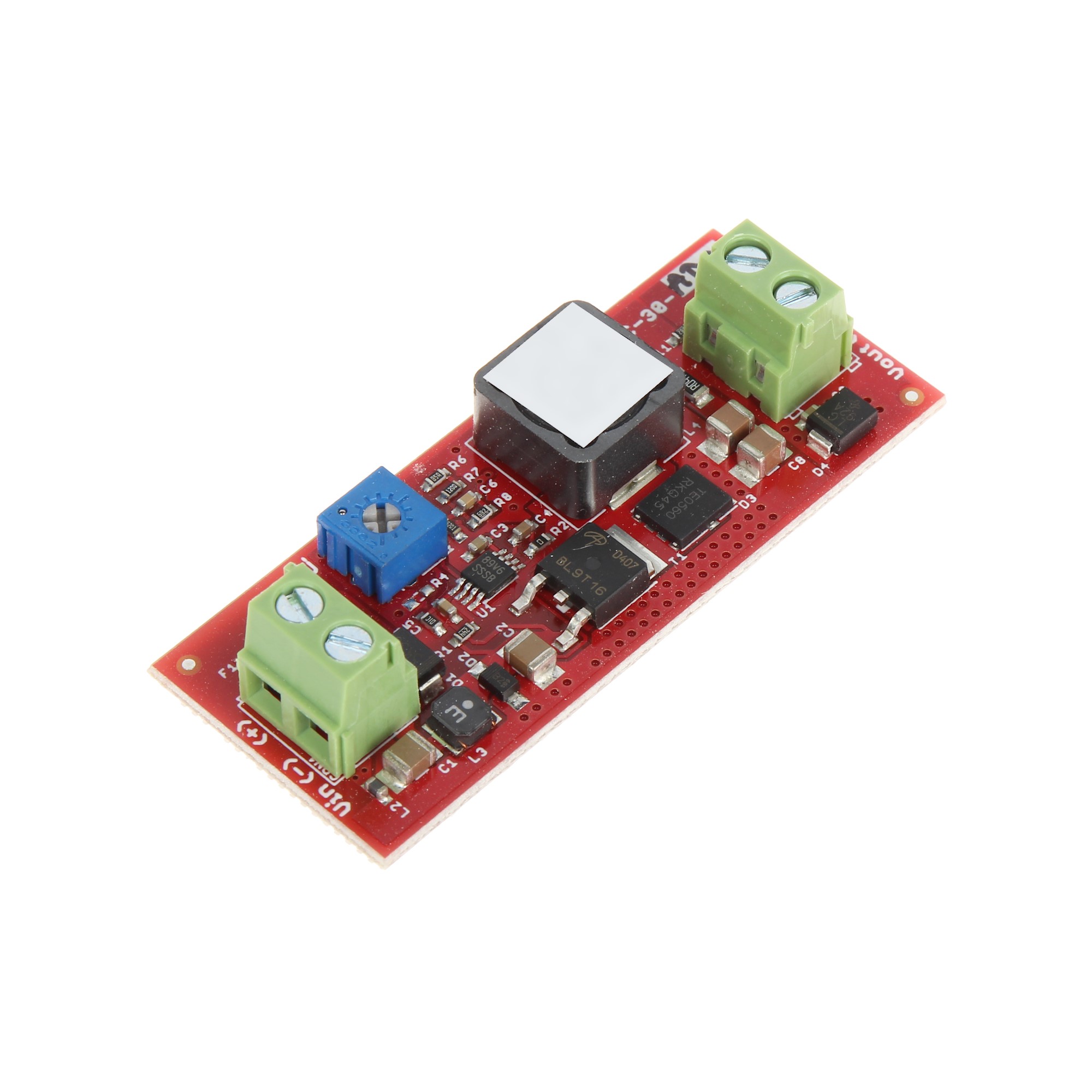 Toite konverter • sisse 5 V ... 50 V DC välja 3.3 V ... 12 V DC • 30W@12V (max kuni 2.5A)
