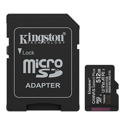 Kingston SDCS3/512GB 512GB microSD mälukaart – pilt 2