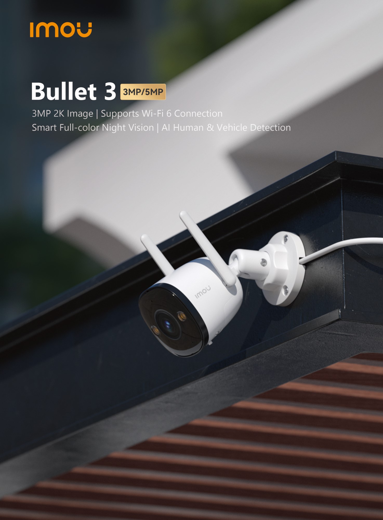 Imou IPC-S3EP-5M0WE 5MP Bullet 3 Outdoor Smart Security Camera 94° – pilt 9