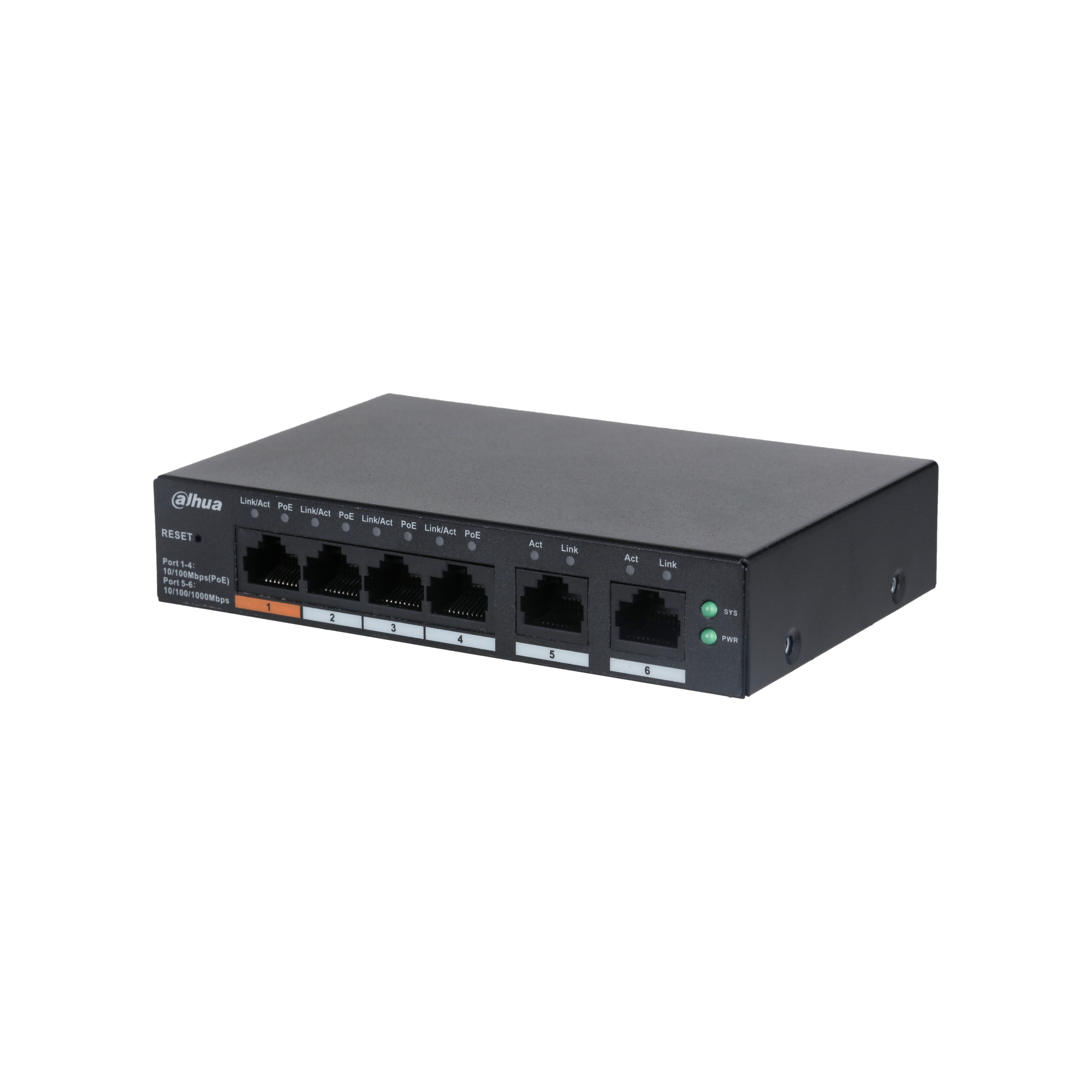 Dahua CS4006-4ET-60 6-Port Cloud Managed Desktop Switch with 4-Port PoE