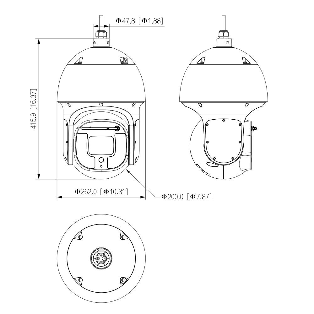 Dahua SD8A840-HNF-PA 8MP IP Starlight PTZ kaamera – pilt 2
