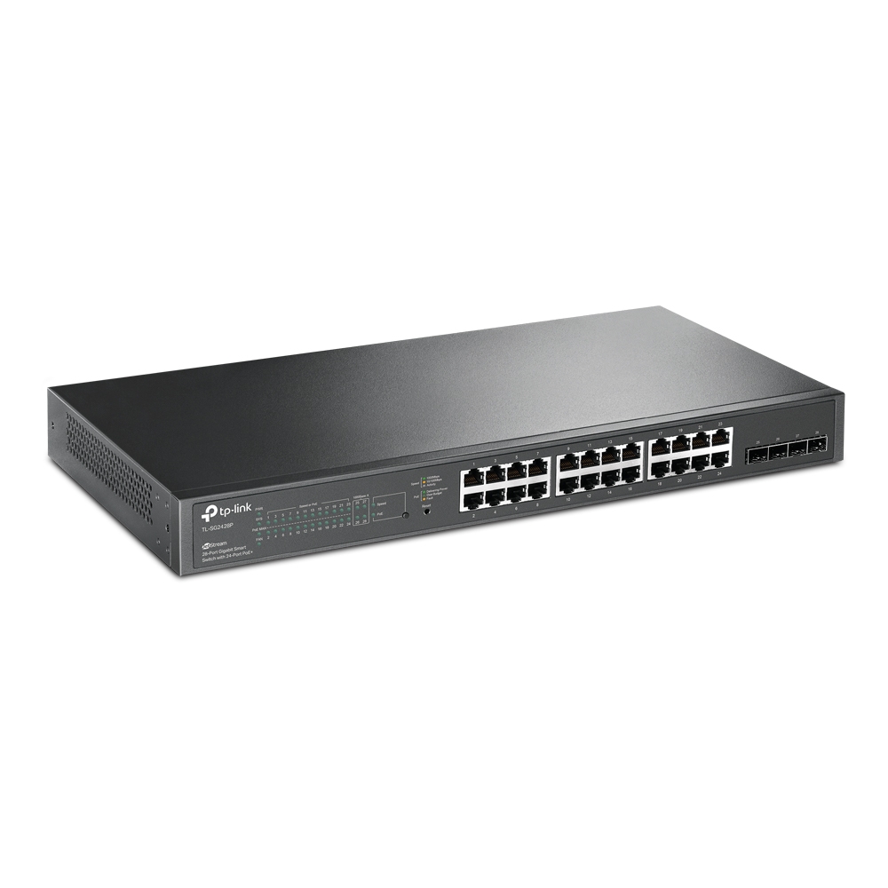 TP-Link TL-SG2428P JetStream 28-Port Gigabit Smart Switch with 24-Port PoE+ – pilt 2