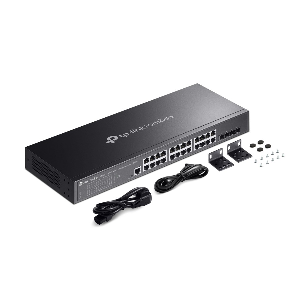 TP-Link TL-SG3428 24× Gigabit RJ45 ports and 4× Gigabit SFP slots – pilt 5