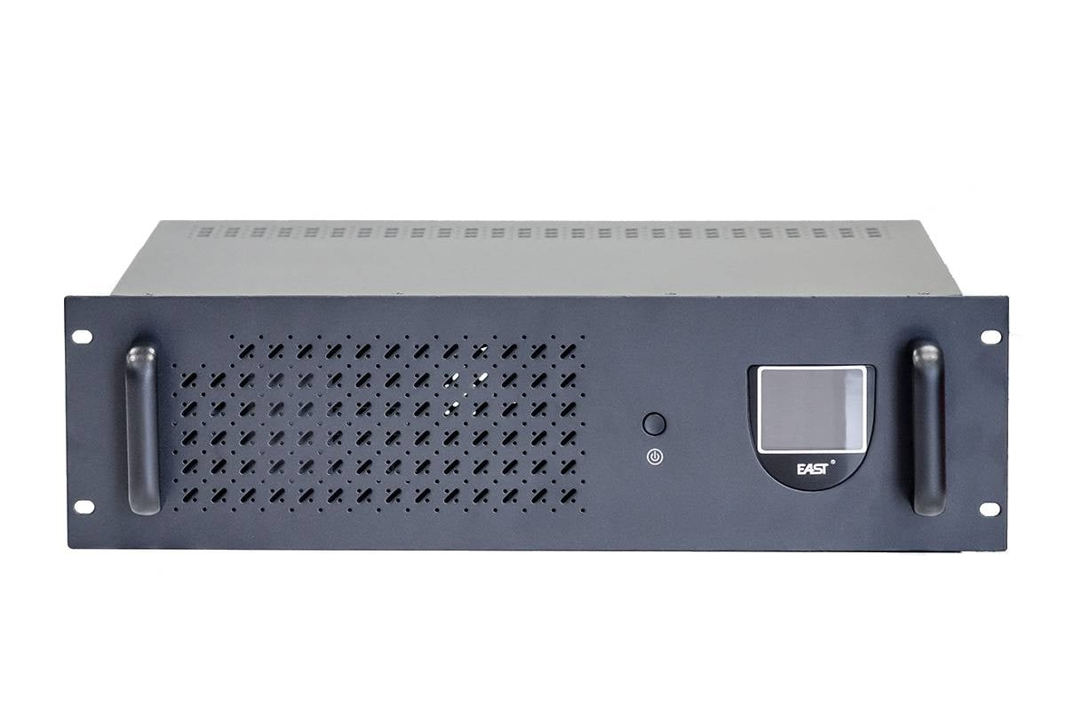 EAST EA2150R line-interactive UPS eestvaates, 19-tolline 3U rack LCD-ekraaniga