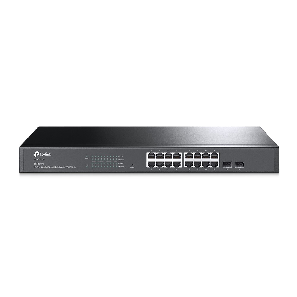 TP-Link TL-SG2218 JetStream 16-Port Gigabit Smart Switch with 2 SFP Slots