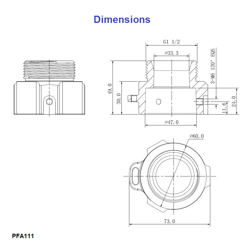 Dahua PFA111 pöördkaamerate kinnitamise adapter – pilt 2