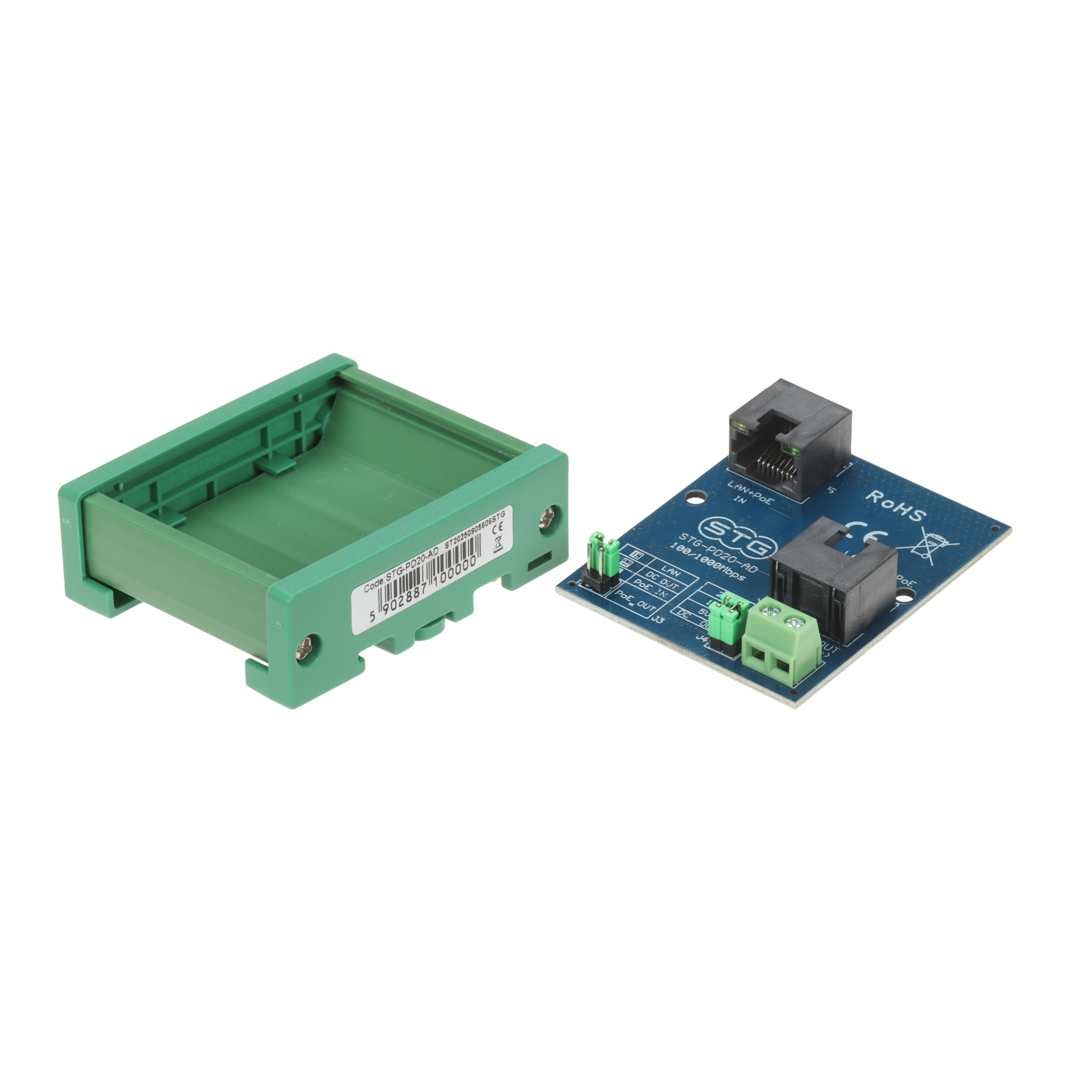 STG-PD20-AD Gigabit PoE muundur – pilt 2