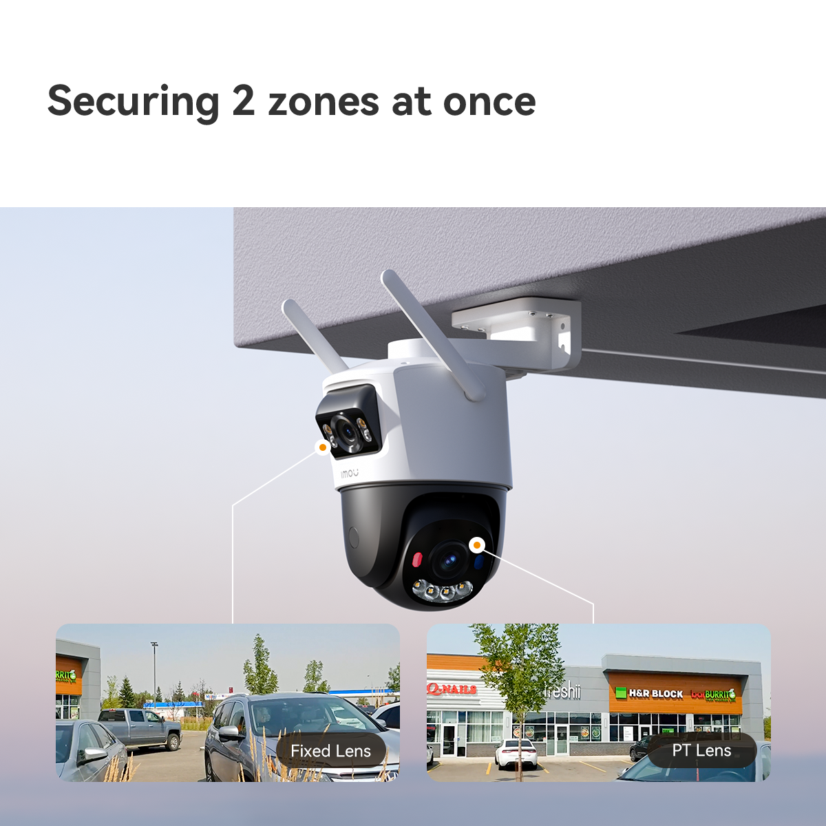 Imou Cruiser Dual 2 PRO 4MP Wi-Fi Pan & Tilt Camera + 4MP Fixed Camera – pilt 8