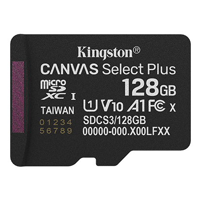 Kingston SDCS3/128GBSP 128GB microSD mälukaart – pilt 2