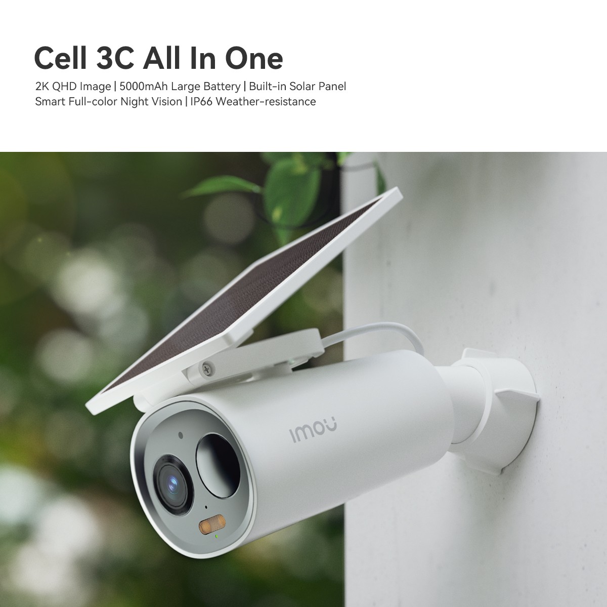 Imou IPC-K9DCP-3T0WE-V2 Cell 3C All in one 3MP Battery Camera with Built-in Solar Panel – pilt 4