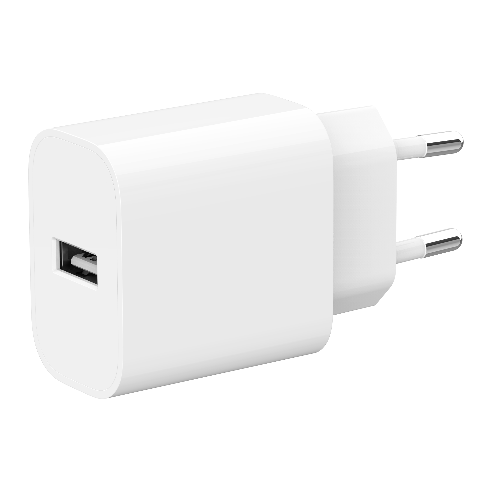 Universal USB charger, 2.4 A, white