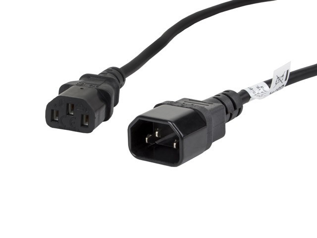 Toitekaabel LANBERG CA-C13E-11CC-0018-BK 1.8m pistikutega C13 ja C14 – pilt 2