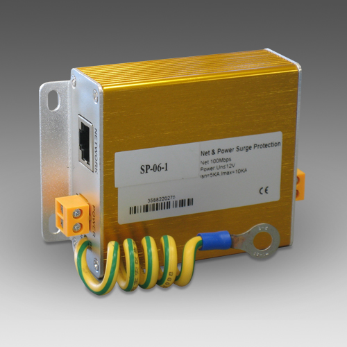 Ülepinge kaitse Ethernet + 12V toide, RJ45 - klemm, NSW
