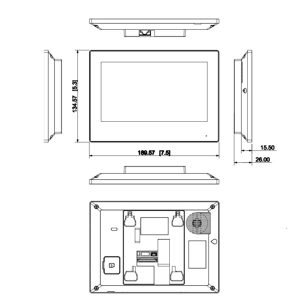 Dahua VTH2521G IP video-fonosüsteemi monitor – pilt 3