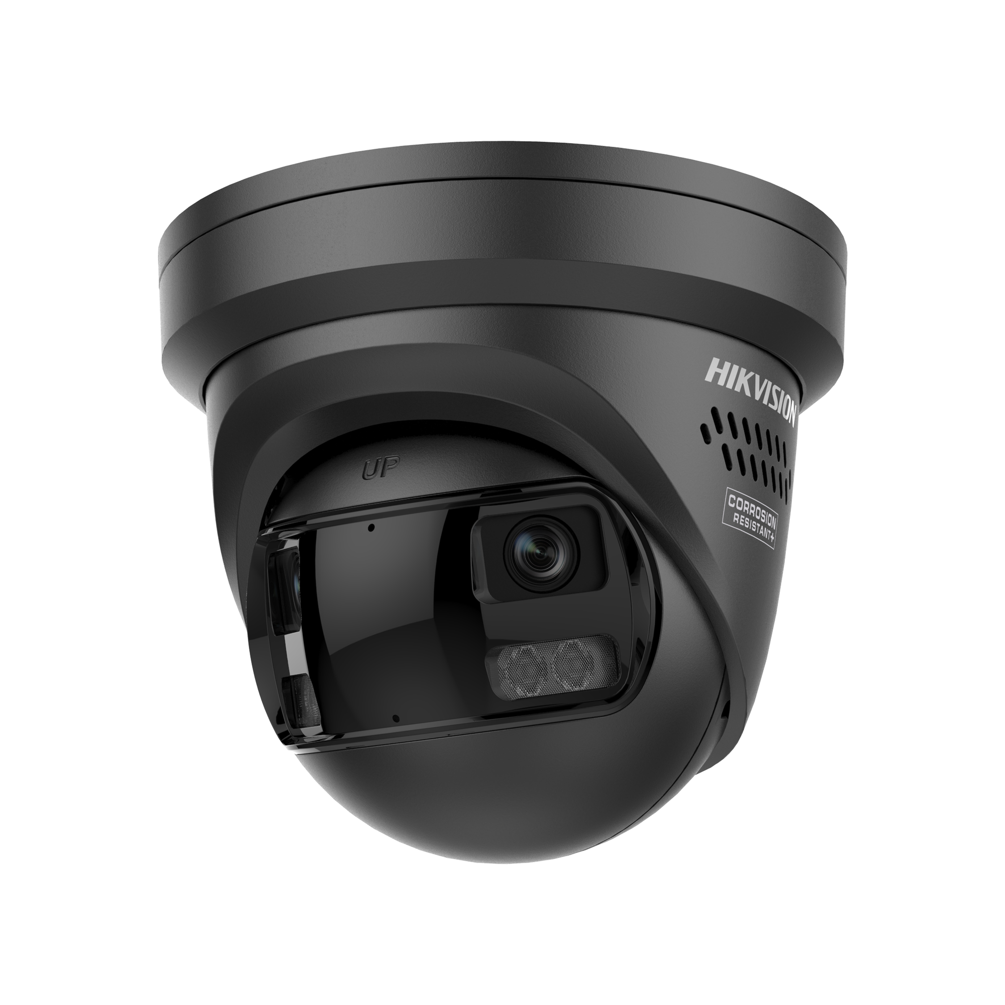 Hikvision DS-2CD2387G3P-LIS2UY/SL-BLACK 8MP IP panoraam-turretkaamera 180°, ColorVu G3, strobo + sireen, 2 mikrofoni, 2,8 mm